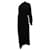 Balenciaga Vestido drapeado de um ombro só em viscose preta Preto Fibra de celulose  ref.935973