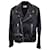 Saint laurent Distressed Moto Jacket In Black Leather  ref.935974