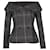 Christian Dior Checked Off-Shoulder Jacket in Grey Wool   ref.935987