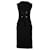 Gefüttertes Mantelkleid von Dior aus schwarzer Wolle  ref.935989