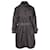 Prada Belted Trench Coat in Grey Cotton  ref.936002