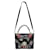 Bolso satchel con bordado floral de Alexander McQueen en cuero negro  ref.936023