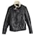 Jaqueta acolchoada com acabamento em lã de lã Givenchy em couro preto  ref.936027