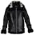Balenciaga Le Bombardier Oversized Shearling Jacket in Black Leather  ref.936121