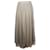 Falda larga plisada degradada Dior en seda y tul beige  ref.936128