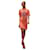 Hermès: Robe/T-shirt Dress modèle "Fantaisie d'Etriers". Taille 36 Coton Orange  ref.936197