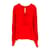 Claudie Pierlot Envolver blusa Roja Seda  ref.936915