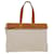 Hermès HERMES Her Bag Cabus GM Einkaufstasche Canvas Leder Beige Auth fm2384 Leinwand  ref.937079