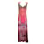 Camilla Pink Vestido longo com estampa de cristal multi-impresso Rosa Sintético  ref.937342