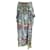 Camilla Blue Multi Crystal Embellished Printed Pocketed Silk Maxi Skirt Multiple colors  ref.937369