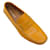 Prada Herren-Loafer aus senffarbenem Krokodilleder Gelb Exotisches Leder  ref.937381
