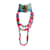 Erickson Beamon Blu / verde / Collana girocollo con perline multi rosa Multicolore