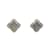 David Yurman Argent 18k Boucles d'oreilles calcédoine et diamants teints en or blanc Argenté  ref.937541
