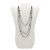 David Yurman Silber gefärbte Chalcedon-Perlen- und Diamant-Quatrefoil-Station-Halskette