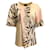 Camiseta Proenza Schouler Creme Tie Dye Cortada Multicor Algodão  ref.937607