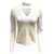 Proenza Schouler White Label Avorio / Blusa a collo alto in maglia compatta color bianco sporco Crudo Viscosa  ref.937615