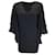 Ralph Lauren Black Label Black Flutter Sleeved Crepe Mini Dress Viscose  ref.937625