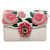 Dolce & Gabbana Pink Roses Lucia Elfenbeinfarbene Eidechsenleder-Umhängetasche Exotisches Leder  ref.937682