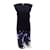 Dries van Noten Black / white / Blue Dixi Embellished Work/Office Dress Cotton  ref.937704