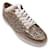 Jimmy Choo Bronze Metallic Miami Coarse Glitter Lace-Up Low Top Leather Sneakers in Ballet Pink  ref.937780
