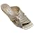 Jimmy Choo Narisa Champagne Gold Flat Slide Sandals Golden Leather  ref.937791