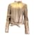 Valentino Garavani Valentino Giacca in pelle di agnello vintage metallizzata color oro chiaro D'oro  ref.937932