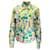 Autre Marque Plan C Green Multi Floral Printed Boxy Shirt Jacket Polyester  ref.938024