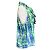 Prabal Gurung Blu / Top in seta senza maniche con cravatta al collo con stampa multi verde Multicolore - vista 2