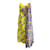 Autre Marque Vestido de seda sin mangas con estampado mixto amarillo Snow Xue Gao Multicolor  ref.938164