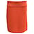 Autre Marque St. John Tangerine Ribbon Textured Windowpane Knit Skirt Orange Synthetic  ref.938187