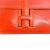 Hermès Pochette Mini Jige Orange Lizard di Hermes Arancione - vista 2
