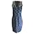 Missoni Blue - Robe en tricot sans manches à col en V et à motifs multi-chevrons Viscose Bleu  ref.938231