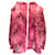 Mr & Mrs Italy Pink Sheer Camo Blossom Parka con cappuccio e zip intera Rosa Poliestere  ref.938270