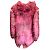 Mr & Mrs Italy Pink Sheer Camo Blossom Parka con cappuccio e zip intera Rosa - vista 3