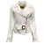 Alexandre Vauthier Jaqueta jeans branca Moto