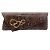 Alexis Bittar Brown / Pochette angolare con stampa serpente e hardware dorato Marrone
