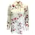 Altuzarra Blusa de seda com estampa de flor de cerejeira e manga comprida Cru  ref.938467