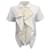 Tao Comme Des Garcons Blusa branca de manga curta com babado de ilhós Branco Algodão  ref.938552