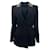 Givenchy Blazer en laine noire avec de l'or / Collier argenté à paillettes  ref.938669