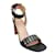 IRO Black Leather Mayami Silver Studded Sandals  ref.938706