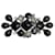 Chanel Piedra Negra con Cristales 2008 Un broche Negro Metal  ref.938818