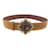 Chanel Brown Cruise 2011 Suede Gold Buckle with Multi Glass Stones Belt Leather  ref.938840
