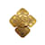 Chanel Gold Vintage Hammered Cc Paris Brooch Golden Metal  ref.938882
