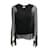 Chanel negro 2007 Blusa de gasa de seda con pliegues  ref.938940