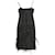 Chanel Robe de soirée en maille de soie à bretelles fines et plumes d'autruche noires Chanel  ref.938944