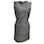 Balenciaga Black / Grey Sleeveless Textured Jacquard Cocktail Dress Polyester  ref.938974