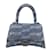 Balenciaga Blue BB Monogram Denim Small Hourglass Handbag Cloth  ref.938993