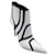 balenciaga blanco / Botas negras simétricas de piel elástica bicolor con tacón alto/botines Cuero  ref.939005