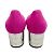 Bally Pink Suede Emily Pumps With Silver Block Heel - view 5