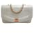 Chanel vintage 1989-1991 Bolsa de ombro Diana de couro branco  ref.939048